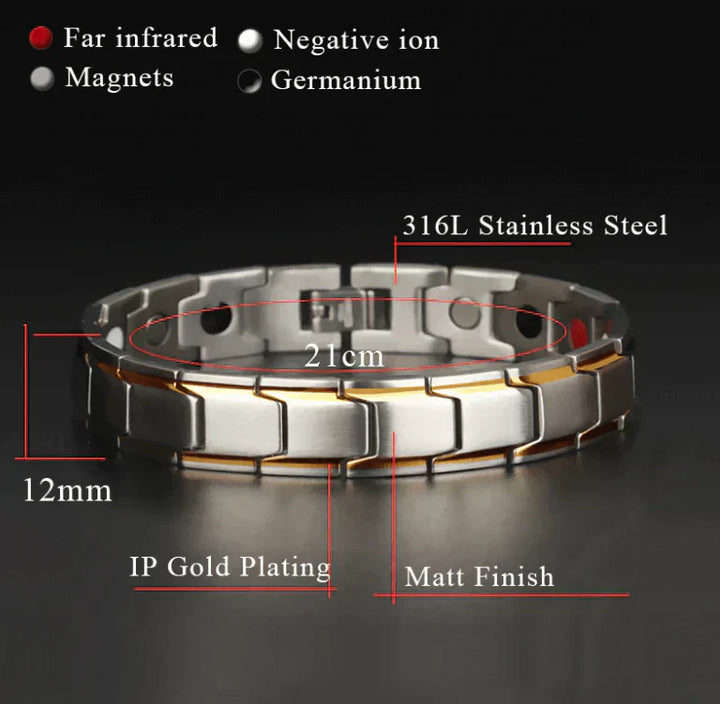 Magnetisk armbånd for damer og herrer – Justerbart, stilige og komfortabelt | Skanto