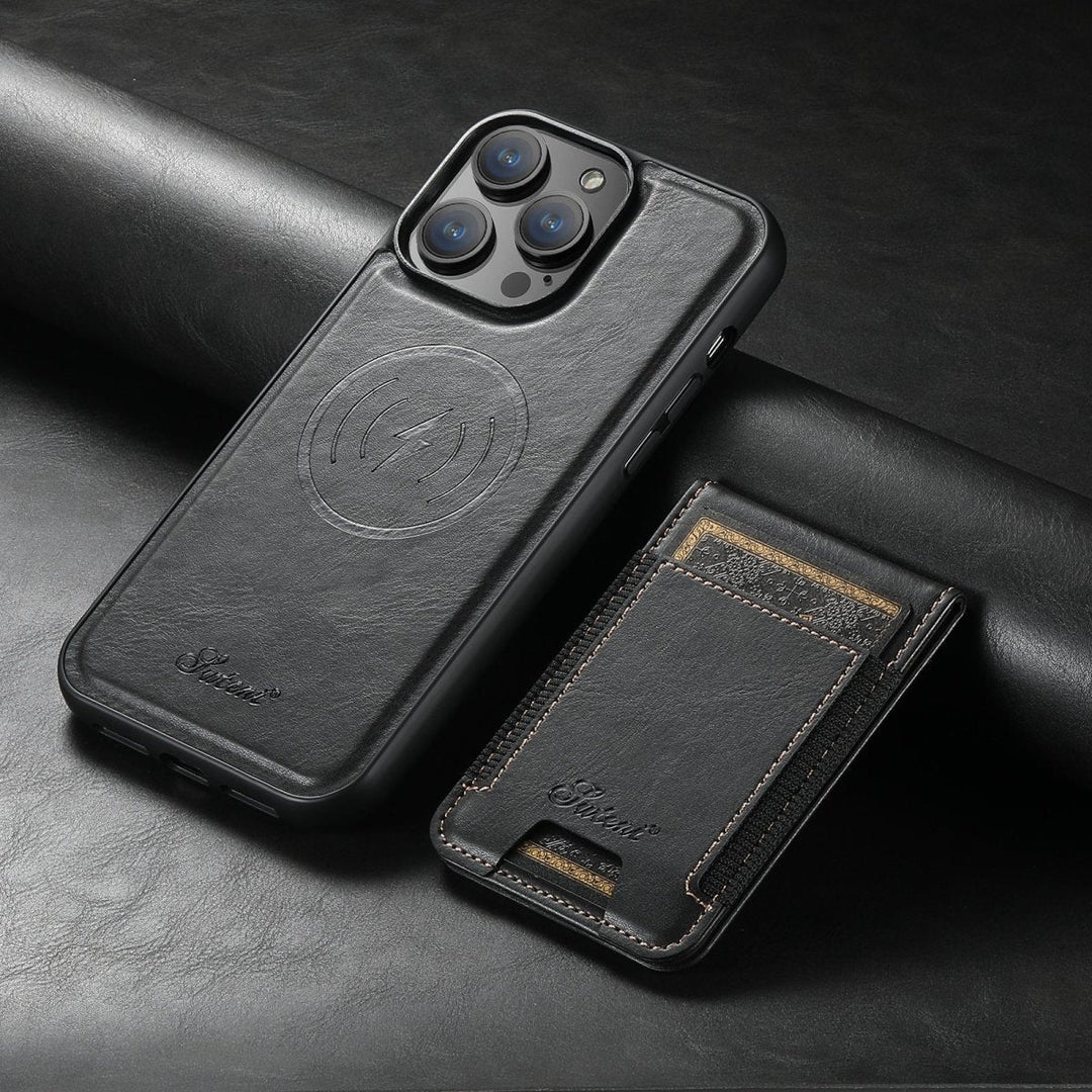 Magvibe Lederhülle – Premium-Smartphone-Schutz med Kartenhalter og MagSafe