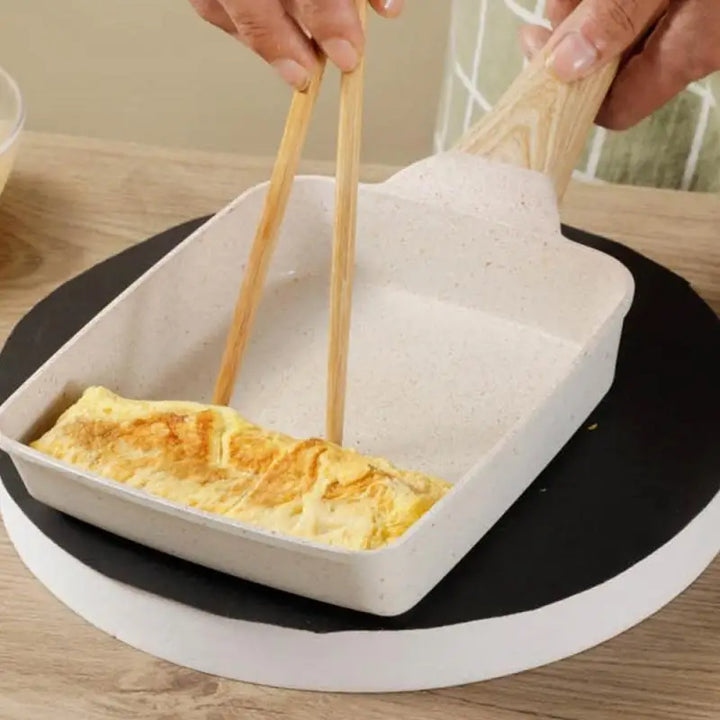 Maifan Stone Non-stick firkantet stekepanne for egg Gasskomfyr Kjøkkenutstyr | Skanto