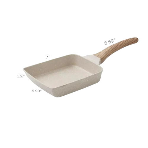 Maifan Stone Non-stick firkantet stekepanne for egg Gasskomfyr Kjøkkenutstyr | Skanto