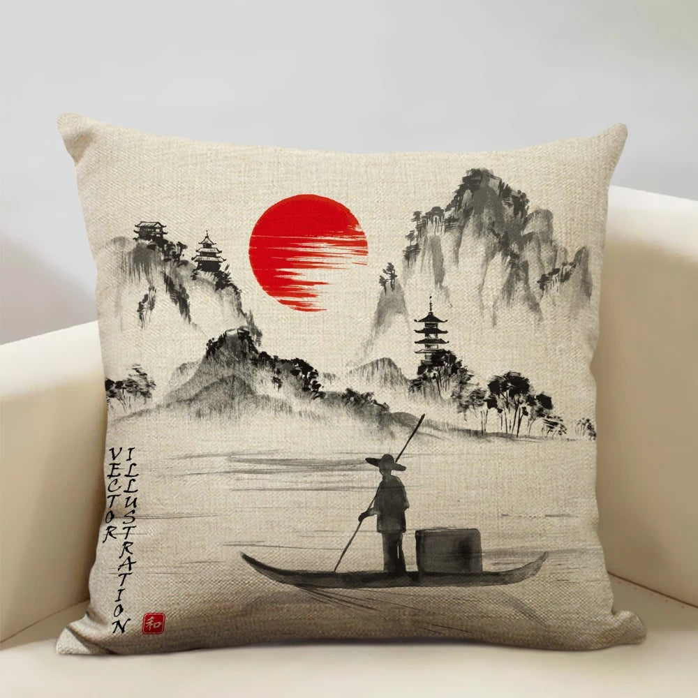Skanto | BeauRêve Putetrekk med Mount Fuji - Japansk Stil for Ethvert Rom