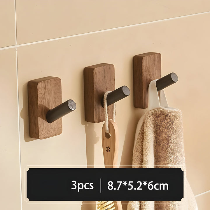 WoodenGrip Hooks – Veggkroker i tre i nordisk stil