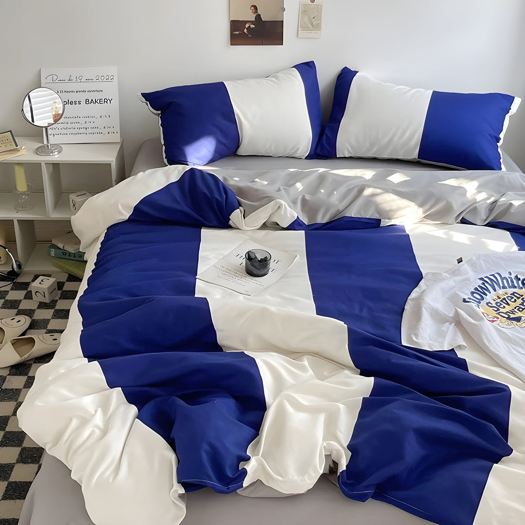 PureLoom sengetøysett – Moderne, hudvennlig sengetøysett (1 dynetrekk + 1 laken + 2 putetrekk)