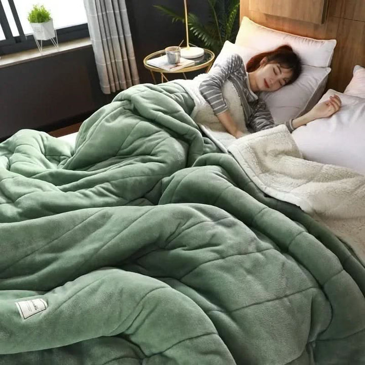 Skanto | Varm flanell korallfleece teppe mykt koselig kast for vinter