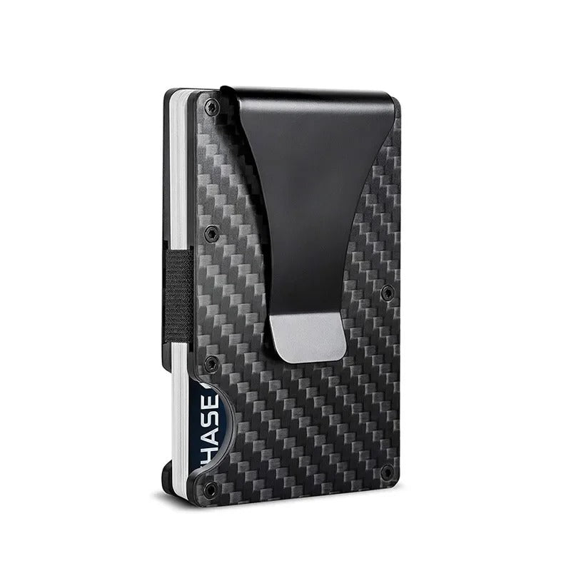 Skanto | Titanium Matte Cobalt Kortholder – Slank & Stilig RFID-lommebok for Menn & Kvinner