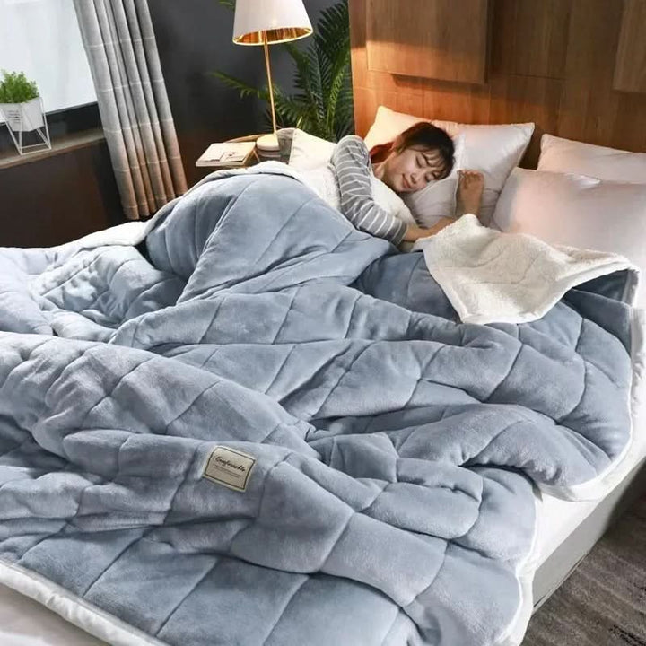 Skanto | Varm flanell korallfleece teppe mykt koselig kast for vinter