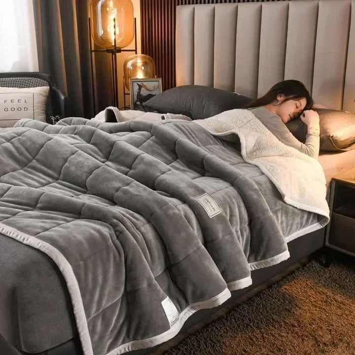 Skanto | Varm flanell korallfleece teppe mykt koselig kast for vinter