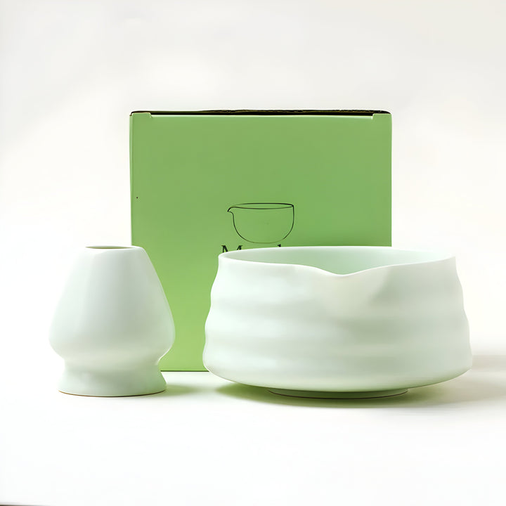 Skanto | Matcha Keramisk Sett – Tradisjonell Japansk Te Sett for Avslappende & Bevisste Øyeblikk