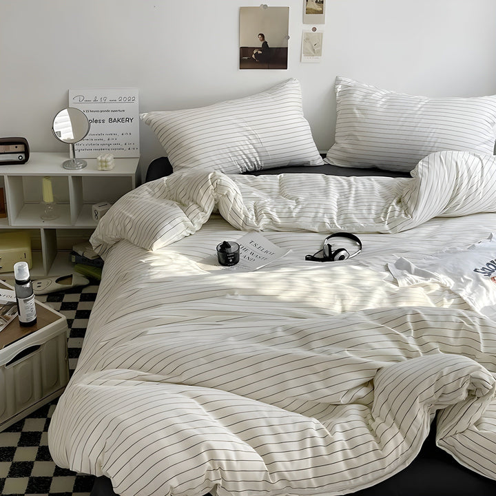 PureLoom sengetøysett – Moderne, hudvennlig sengetøysett (1 dynetrekk + 1 laken + 2 putetrekk)
