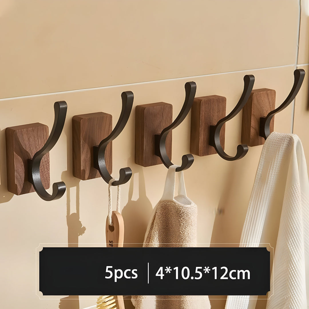 WoodenGrip Hooks – Veggkroker i tre i nordisk stil