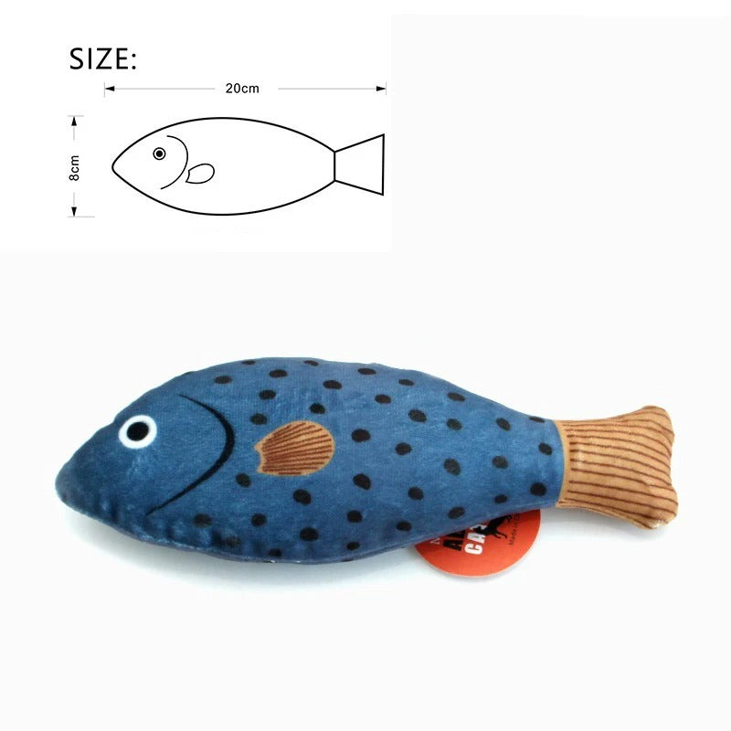 Katt leketøy Kattemynte 3D simulering fisk bolleheben