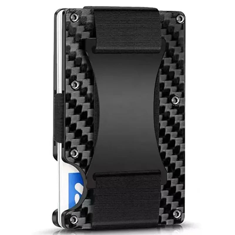 Skanto | Titanium Matte Cobalt Kortholder – Slank & Stilig RFID-lommebok for Menn & Kvinner