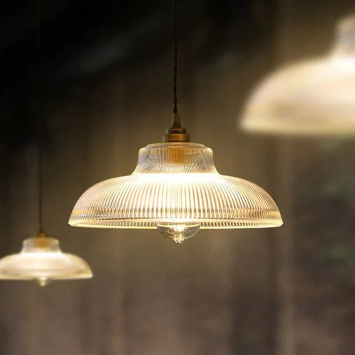 Skanto | Glass Pendant Light | Adjustable Cable, Warm Light Effect & Ideal for Kitchen and Dining Spaces