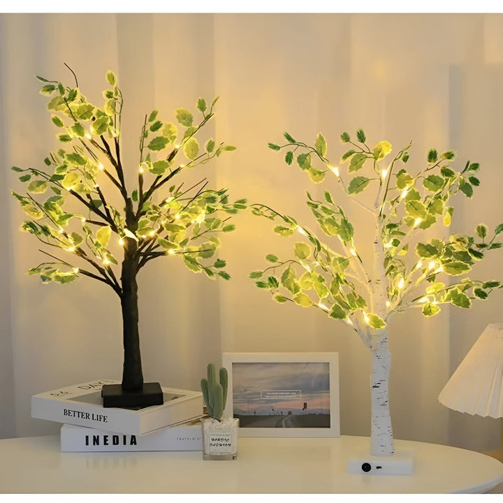 Skanto | Magisk BrightTree Bordlampe – Elegant Treedesign med Varme LED-Lys