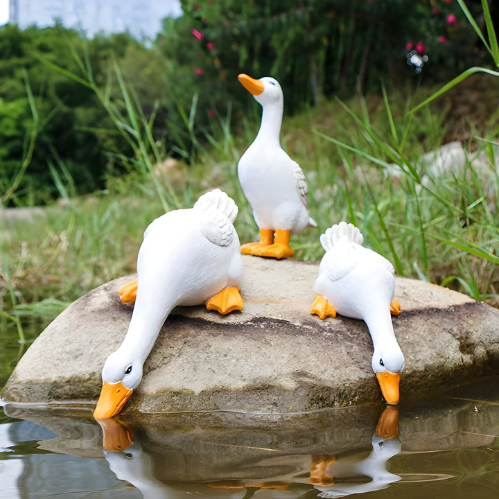 PuddlePals Skulptur – LandhusstilAnd & Gås Figur | Skanto