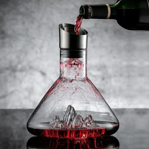 Skanto | Premium Vin Dekanter | Blyfri Krystall med Rask Lufting & Filtrering for Forbedret Smaksopplevelse