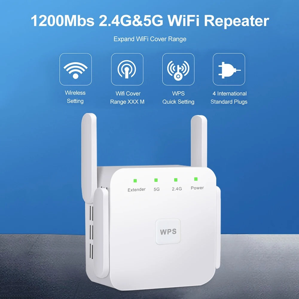 Skanto | WiFi Extender UK – Øk internett-signalet ditt hjemme med superkraftig WiFi-repeater