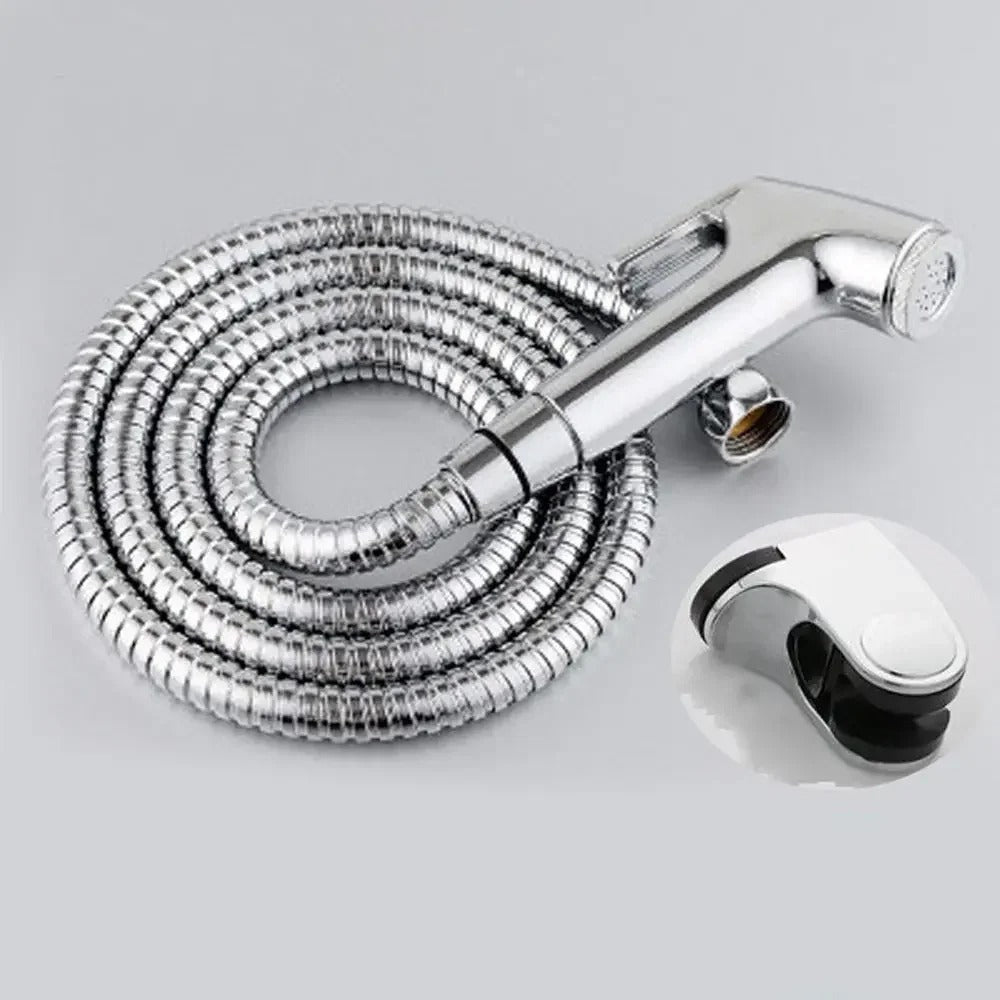 Skanto | Rustfritt Stål Håndholdt Bidet Sprayer Set | Justerbart Trykk, Selvrensende Düse & Ideell for Personlig Hygiene og Rengjøring av Kjæledyr