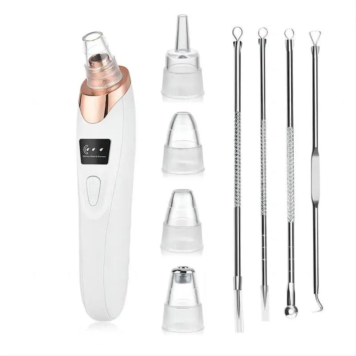 Skanto | Blackhead Remover Vacuum Pore Cleaner | Justerbart sug, multifunksjonelt verktøy for dyp rensing og aknebehandling hjemme