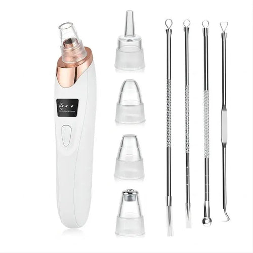 Skanto | Blackhead Remover Vacuum Pore Cleaner | Justerbart sug, multifunksjonelt verktøy for dyp rensing og aknebehandling hjemme