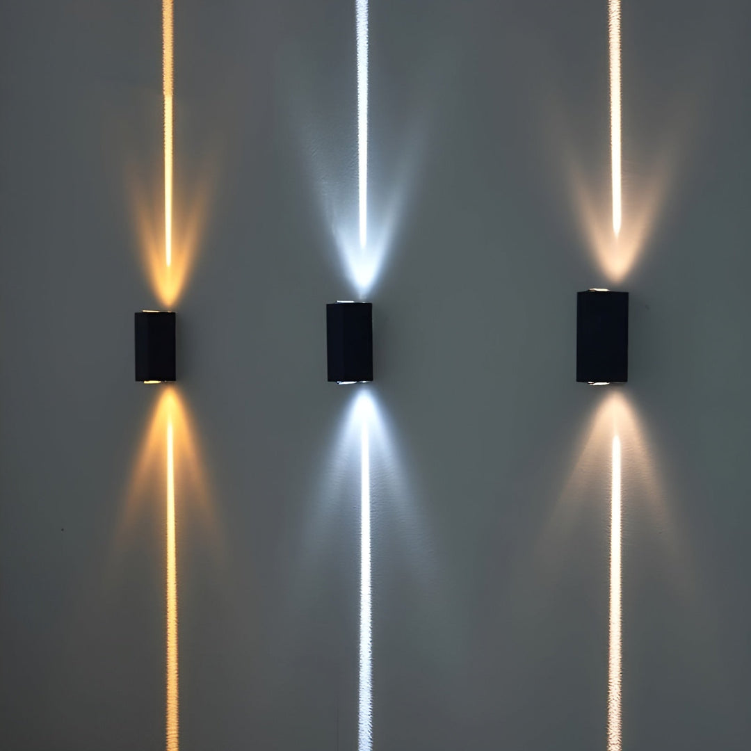 Skanto | LumiBloc LED Vegglampe – Stilig og Holdbar Utendørsbelysning