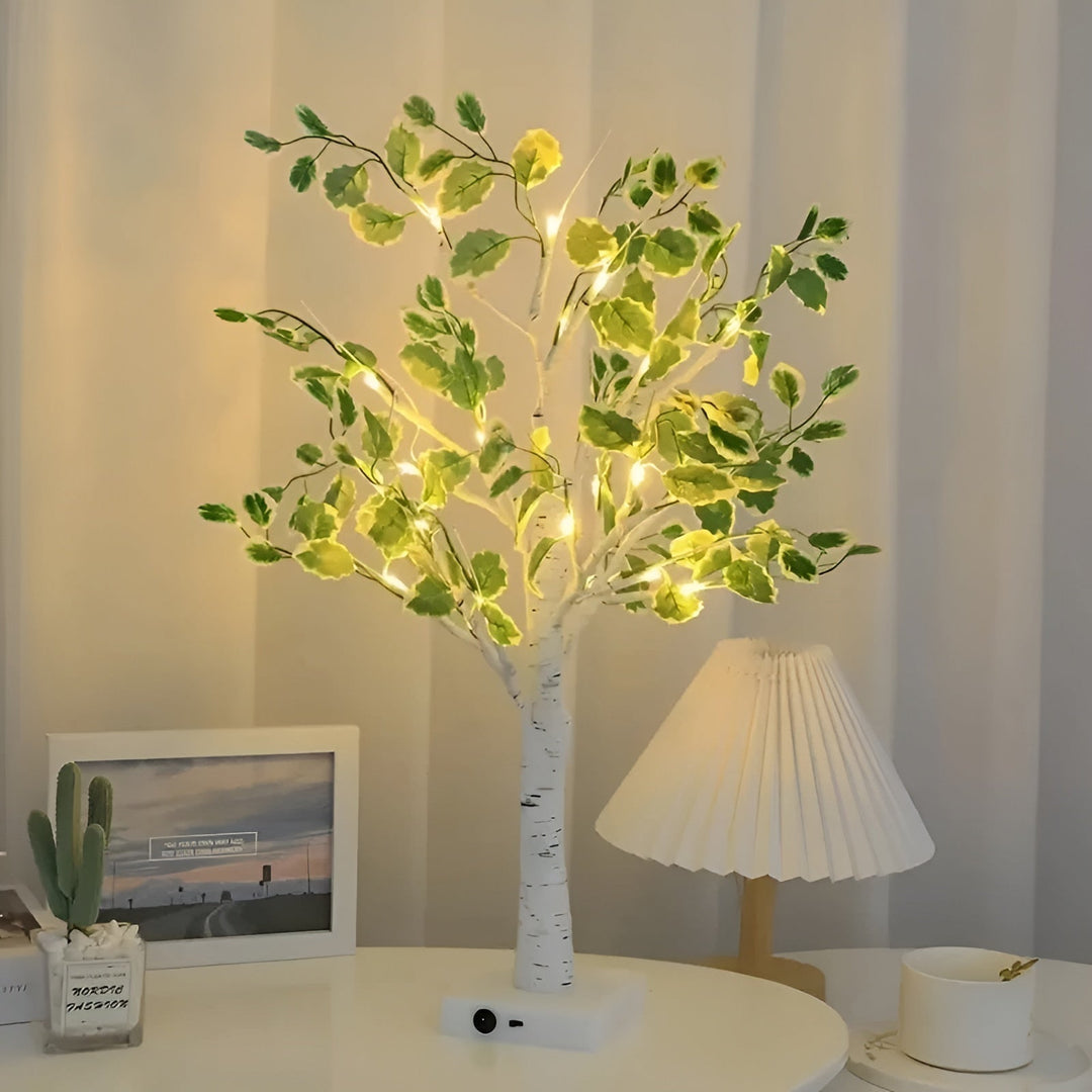 Skanto | Magisk BrightTree Bordlampe – Elegant Treedesign med Varme LED-Lys