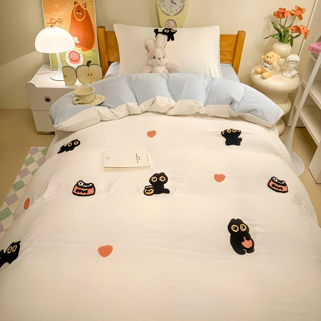 CloudComfort sengetøysett – Komfortabelt og hudvennlig Lucky Cat sengetøy
