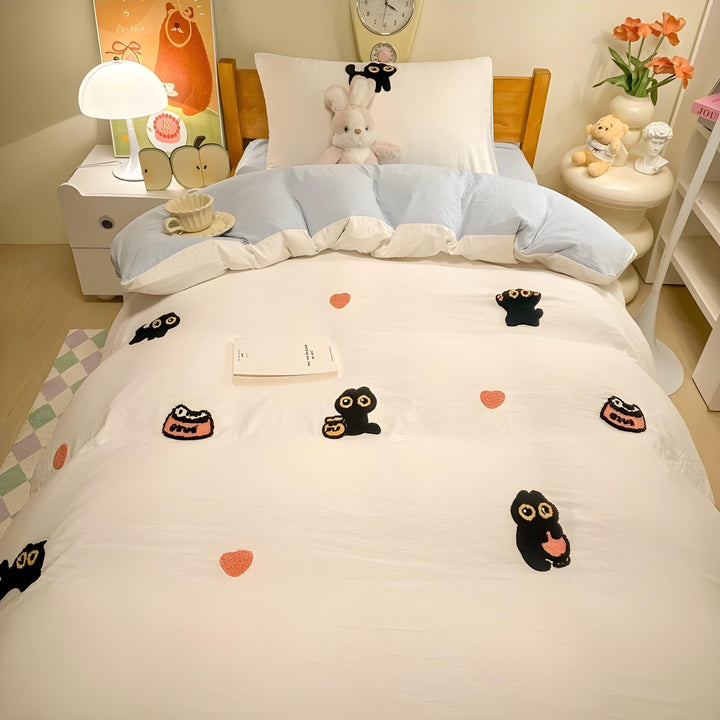 CloudComfort sengetøysett – Komfortabelt og hudvennlig Lucky Cat sengetøy