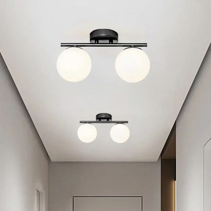 Skanto | NordLux LED Glass Ceiling Lamp – White Globe