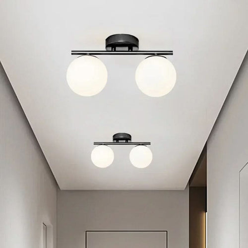 Skanto | NordLux LED Glass Ceiling Lamp – White Globe