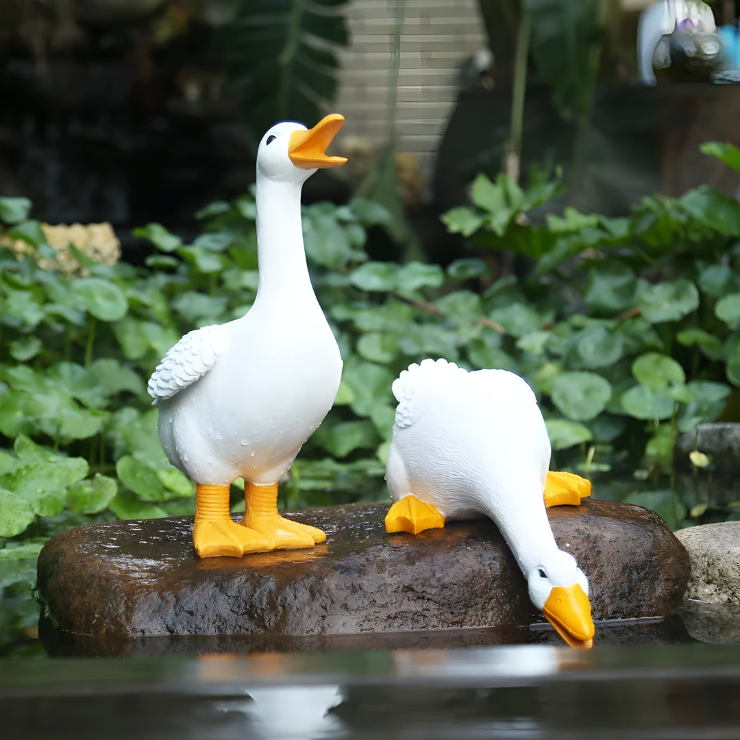 PuddlePals Skulptur – LandhusstilAnd & Gås Figur | Skanto