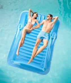 Oppustebar Lounger med Hodepute og Koppholdere | Skanto