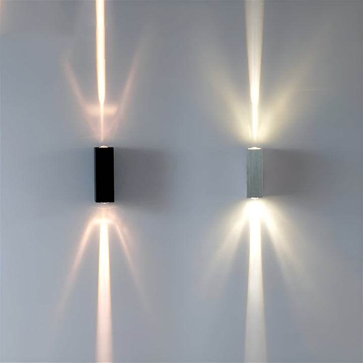 Skanto | LumiBloc LED Vegglampe – Stilig og Holdbar Utendørsbelysning