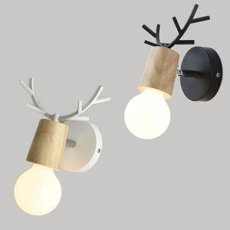Deer Antler Vegglampe i Nordisk Stil Design | Skanto