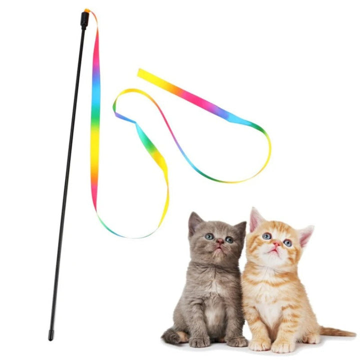 Rainbow Strips Stick Katt Teaser Stang Skanto
