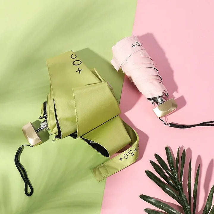 Skanto | Sammenleggbar Mini Paraply Solara – Kompakt, UV beskyttelse & Vindmotstandsdyktig