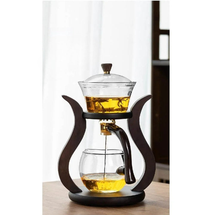 Glass Teaset med magnetisk flyt – semi-automatisk kjele, varmebestandig og elegant | Skanto