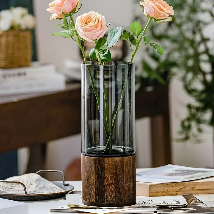 HydroGlass Vase - Europeisk Tre-Transparent Glass Vase | Skanto