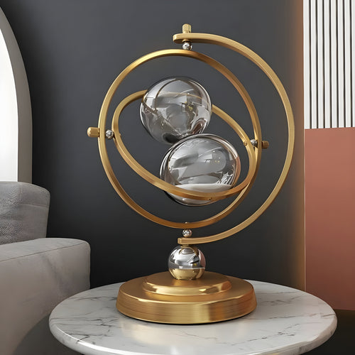 Globeformet timeglass – vintage-utseende, antikk stil for stue eller kontor