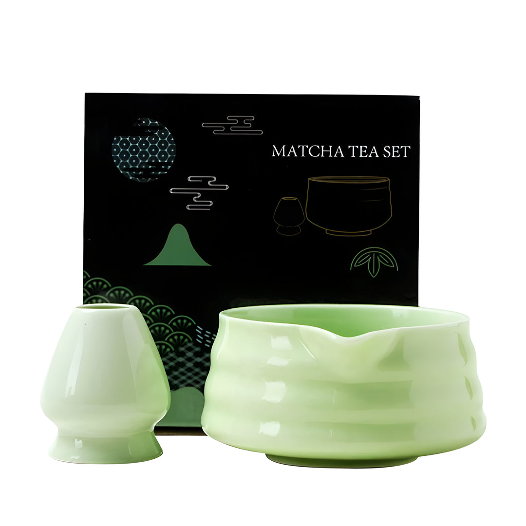 Skanto | Matcha Keramisk Sett – Tradisjonell Japansk Te Sett for Avslappende & Bevisste Øyeblikk