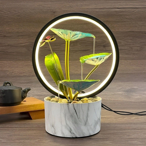GlowCascade - beroligende fossefalls bordlampe Skanto