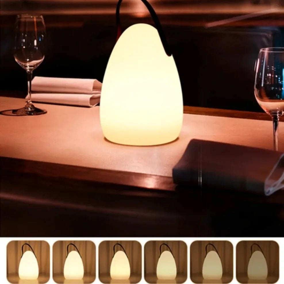 Skanto | LuminaFusion Lampe – Bærbar Vanntett Trådløs Bordlampe med Fjernkontroll