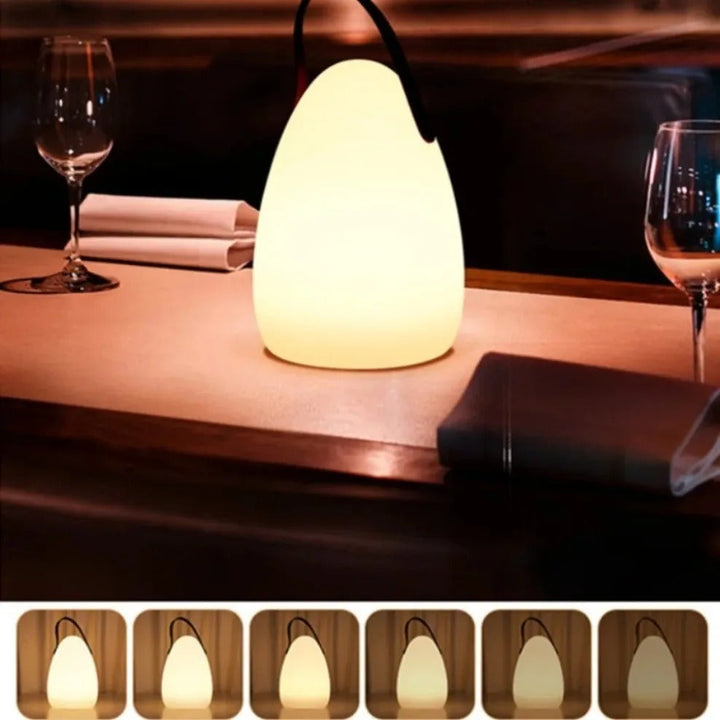 Skanto | LuminaFusion Lampe – Bærbar Vanntett Trådløs Bordlampe med Fjernkontroll