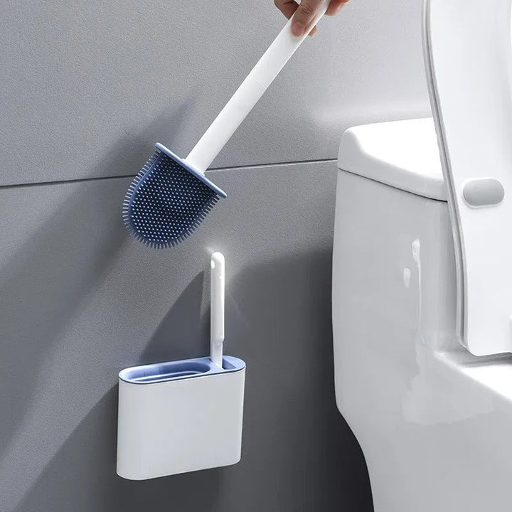 Skanto | Toalettbørste | Veggmontert, Hygienisk design med holdbare børster for full rengjøring i små bad