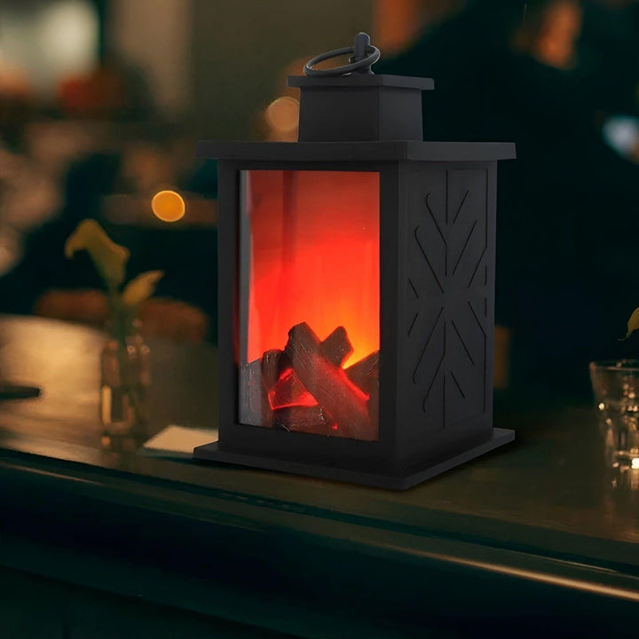Skanto | RadiantFlame LED Lantern – Realistisk Flamme Bordlampe for Koselig Atmosfære Belysning