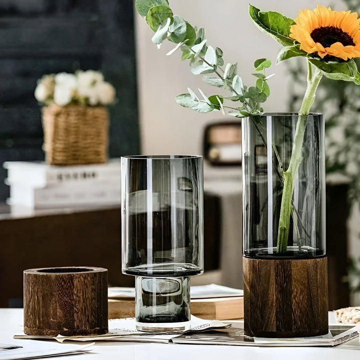 HydroGlass Vase - Europeisk Tre-Transparent Glass Vase | Skanto