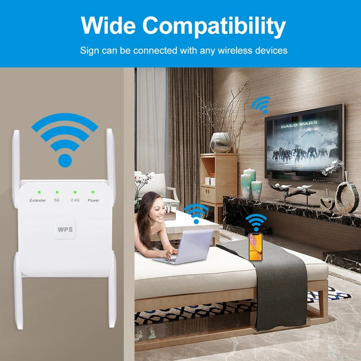 Skanto | WiFi Extender UK – Øk internett-signalet ditt hjemme med superkraftig WiFi-repeater