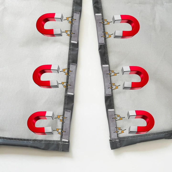 Slim Magnetisk Insekt Dørgardin – Automatisk Lukkende | Skanto