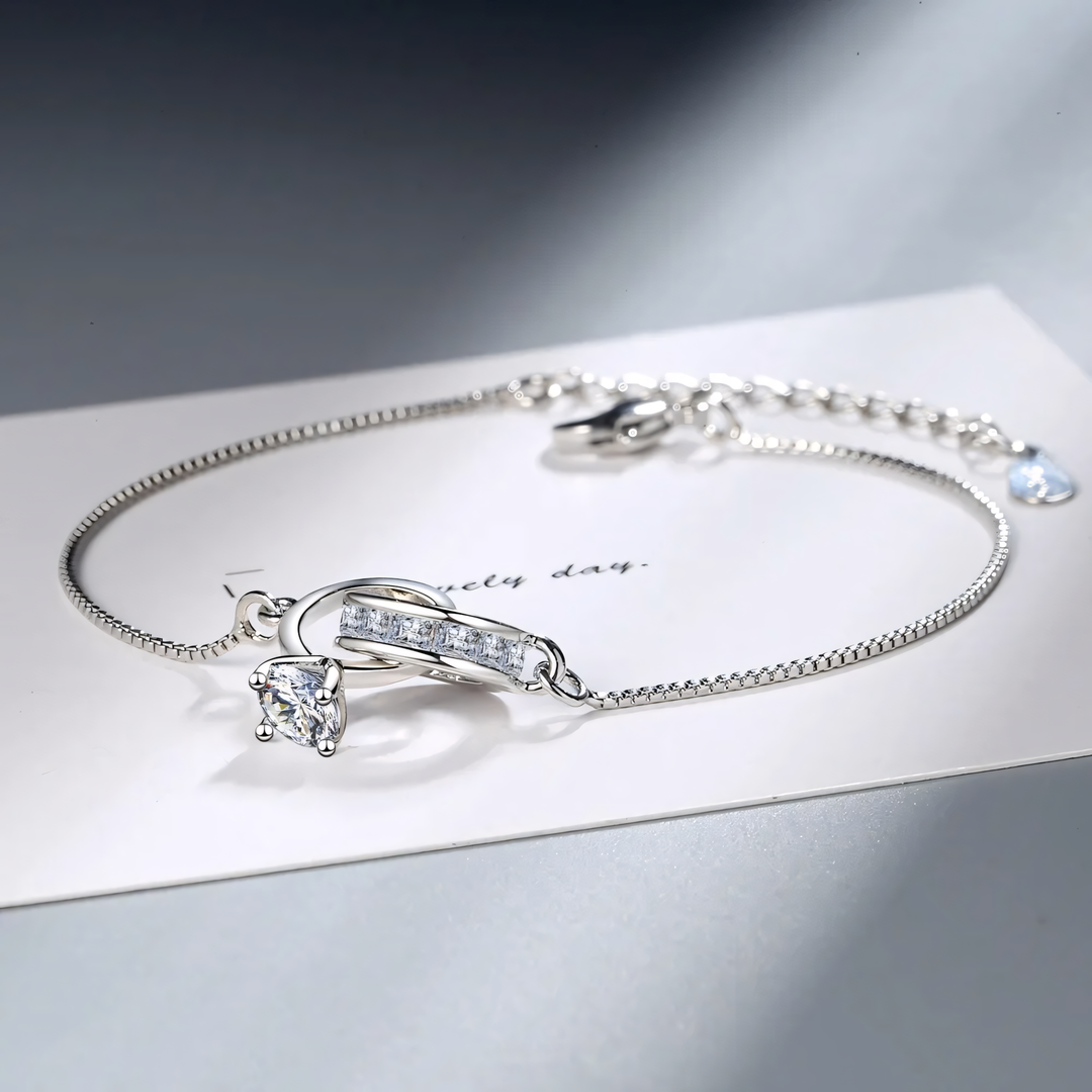 Skanto | Delikat Evig Lenked Diamant Armbånd