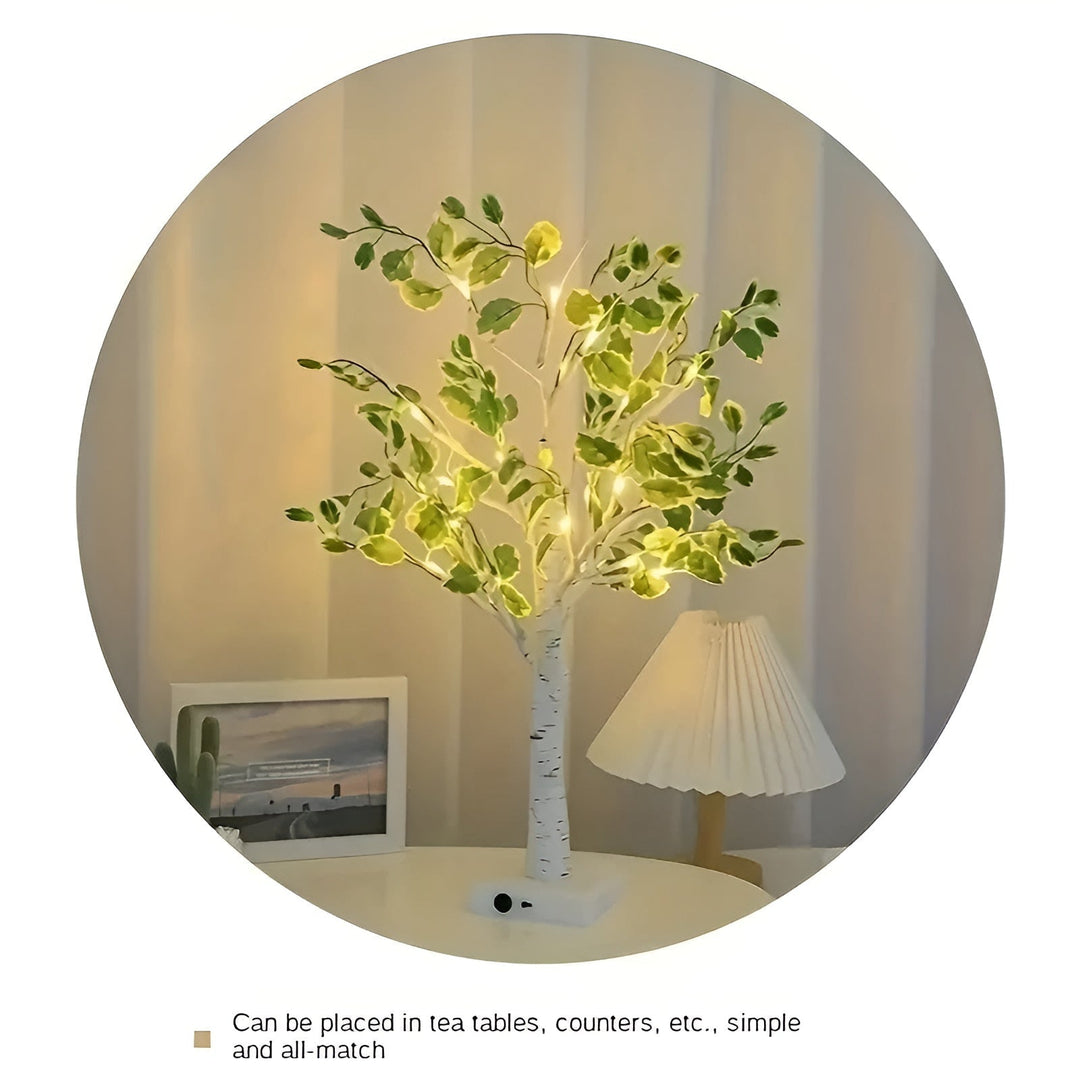 Skanto | Magisk BrightTree Bordlampe – Elegant Treedesign med Varme LED-Lys